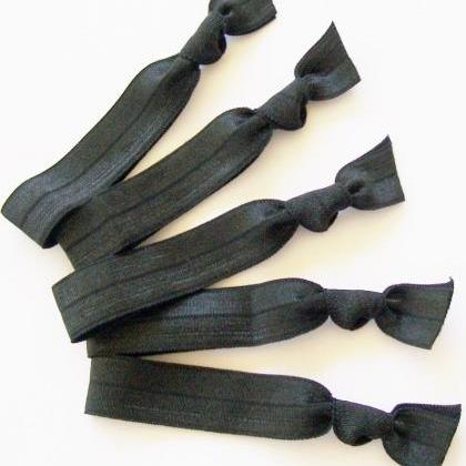 Hair Ties, Black Elastic Ponytail H..