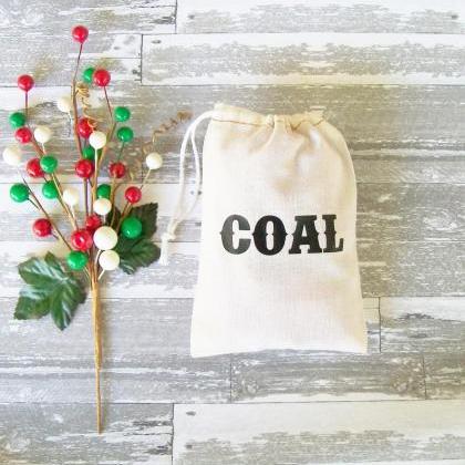 Christmas Coal Gift Bag Size 3"..