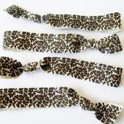 4 Hair Ties, Classic Cheetah by Lucky Girl