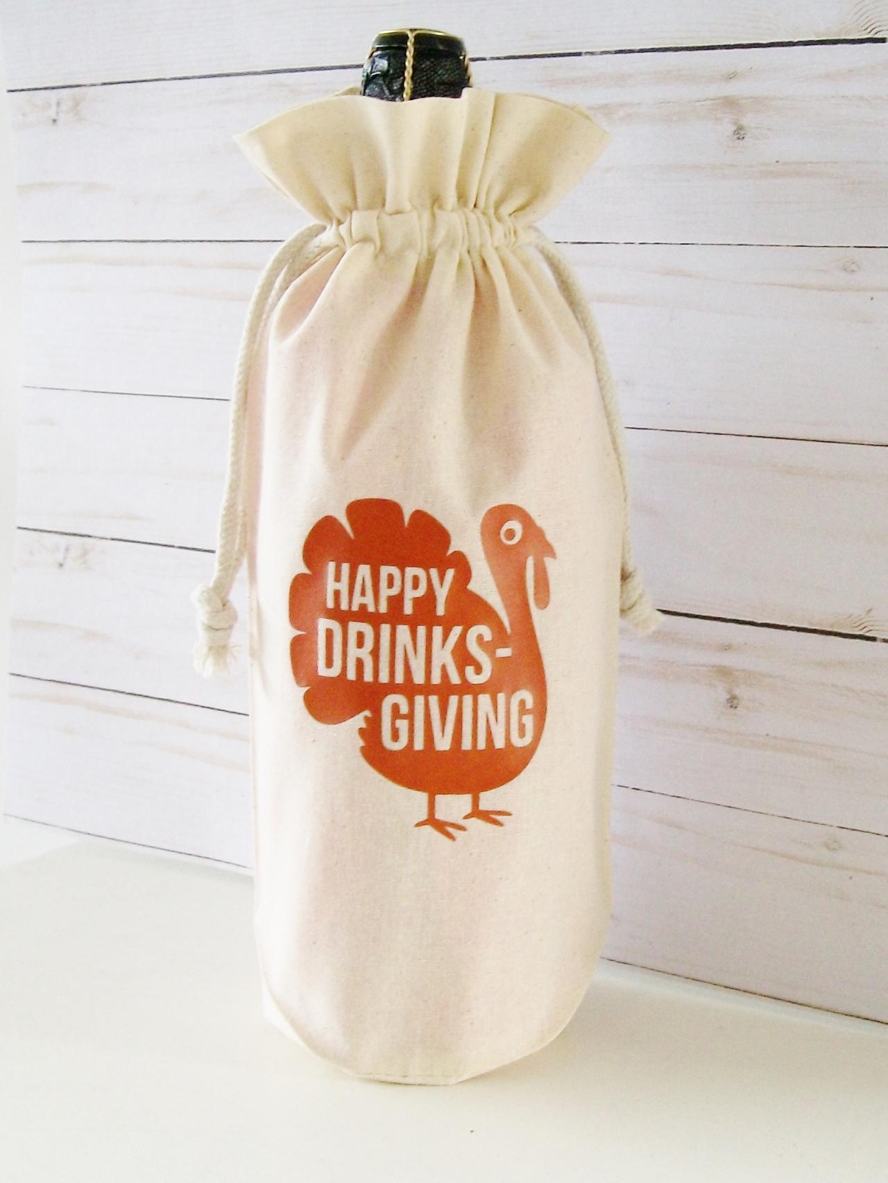 Wine Bag, Thanksgivng Wine Gift Bag